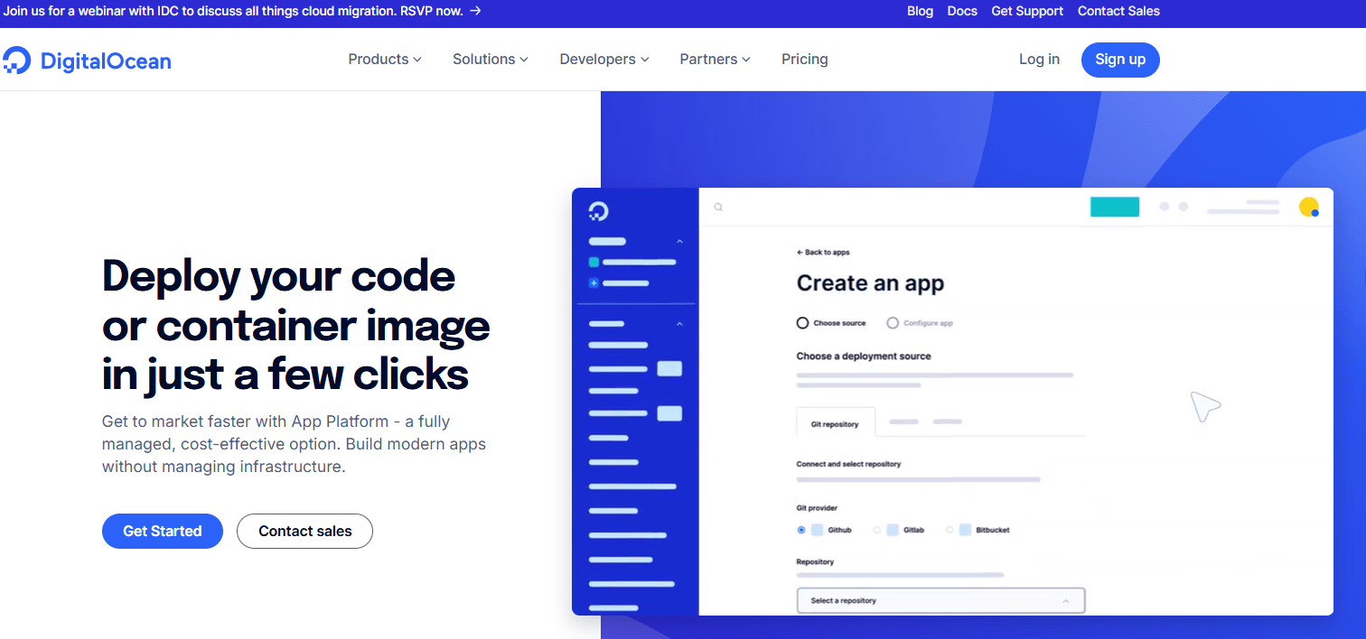 DigitalOcean App Platform image