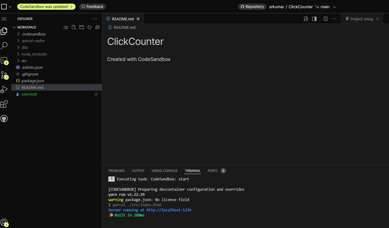 CodeSandbox preview image