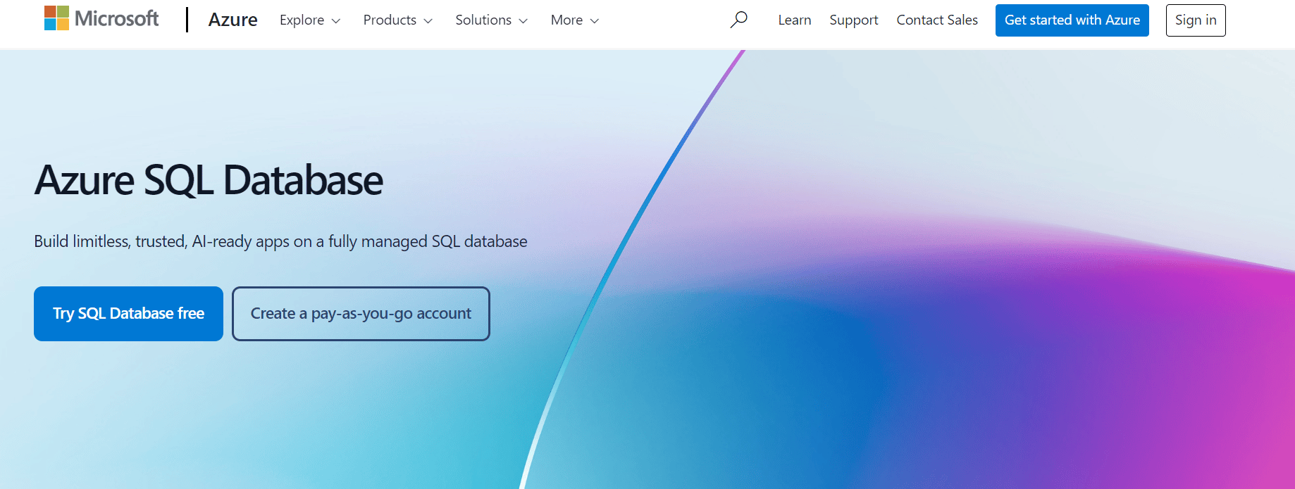 Azure SQL database image