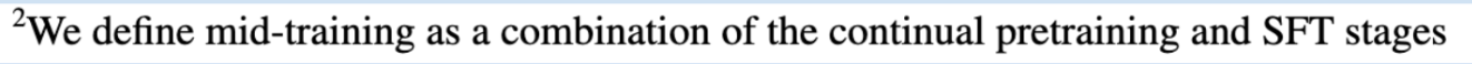 MidTrainingFootnote