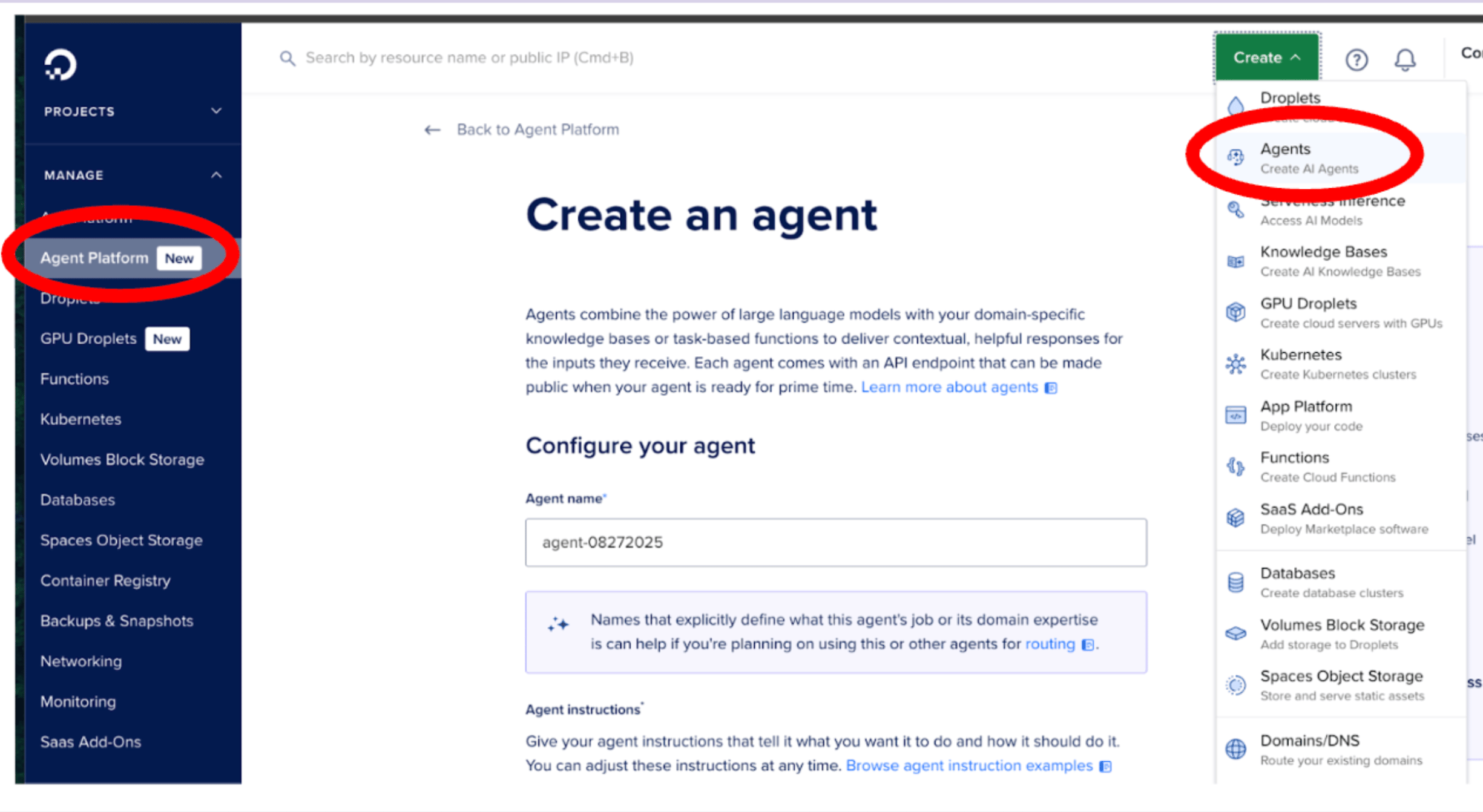 createAnAgent