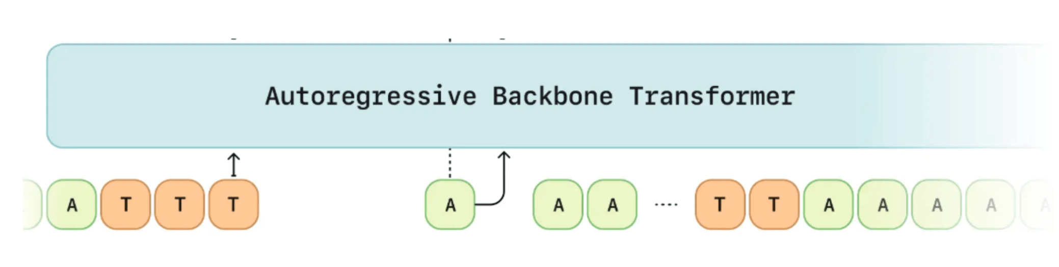interleaved text and audio tokens