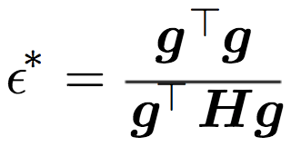 step size natural gradient