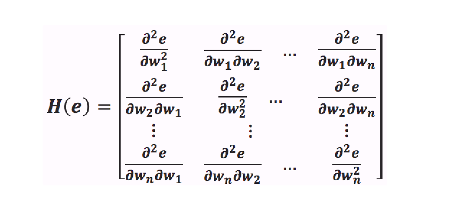 hessian matrix