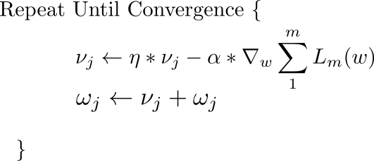 gradient update momentum
