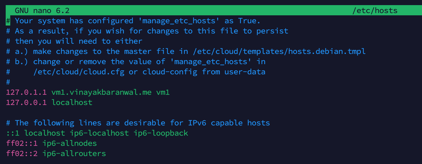 Example  configuration