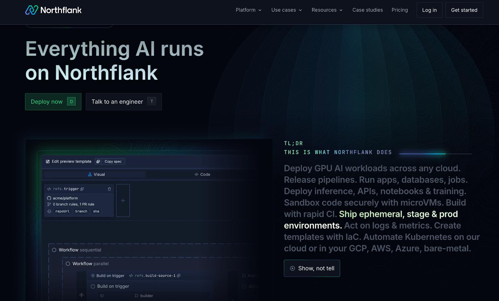 Northflank website