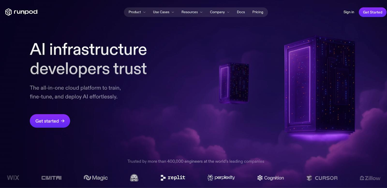 Runpod website