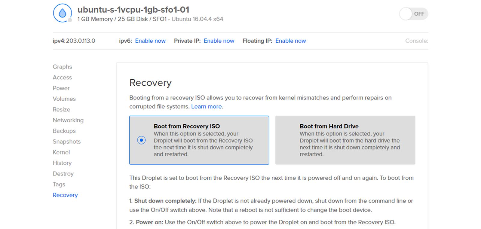 Recovery