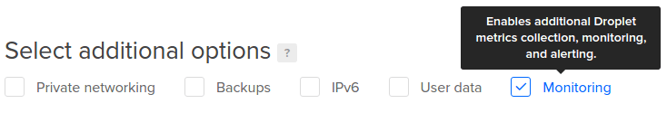 Enable monitoring