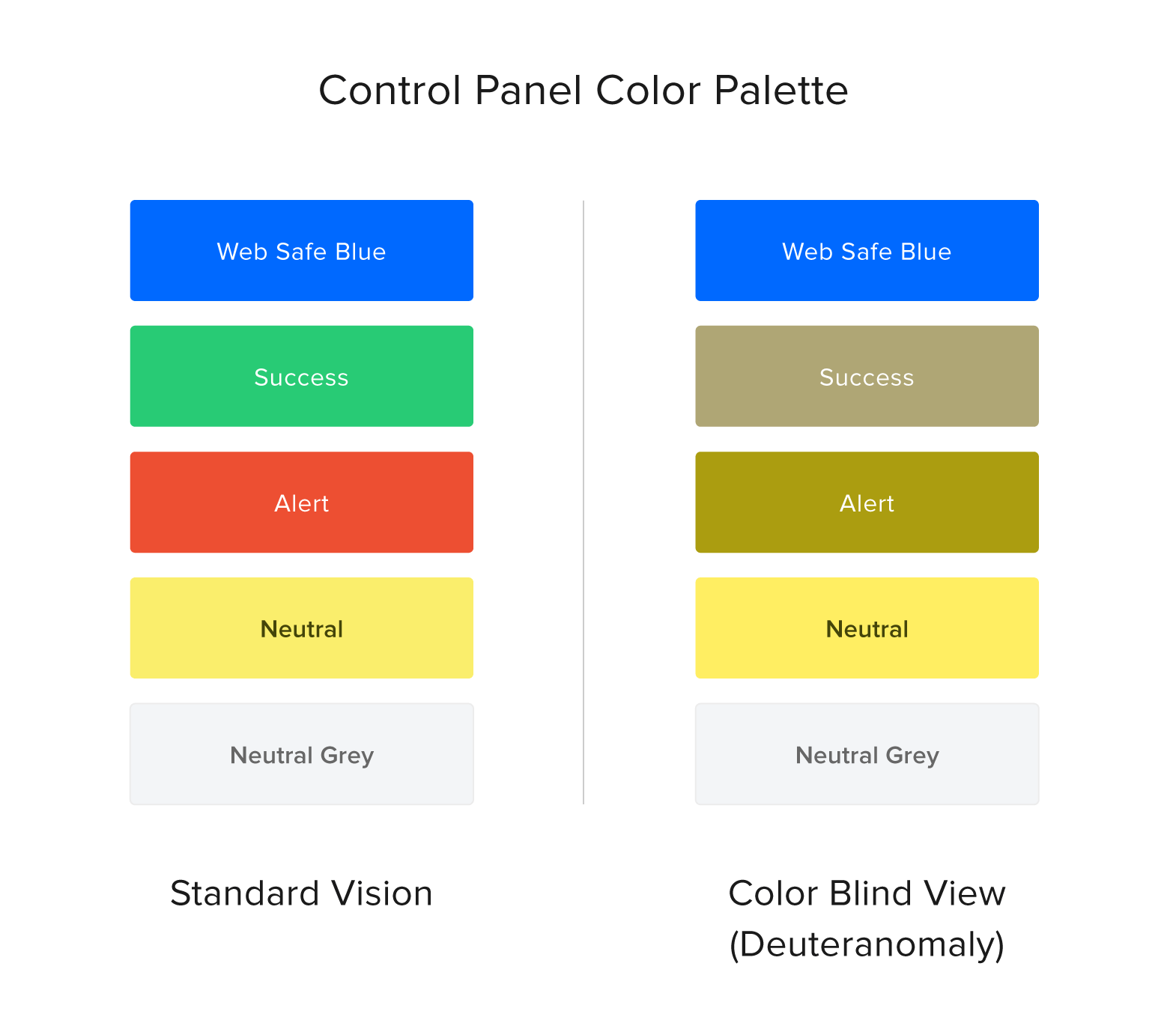 control panel color palette