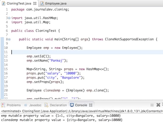 java clone object
