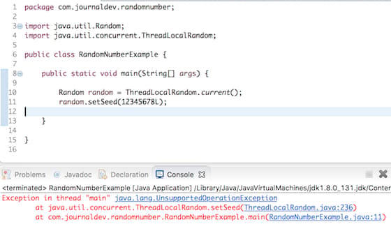 ThreadLocalRandom example