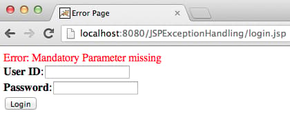 JSP Error Page