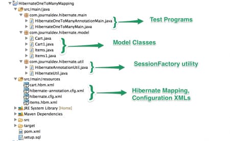 Hibernate One To Many Mapping, One to Many Mapping in Hibernate, Hibernate One to Many Mapping Annotation Example
