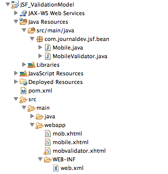 JSF Form Validation, Custom Validator
