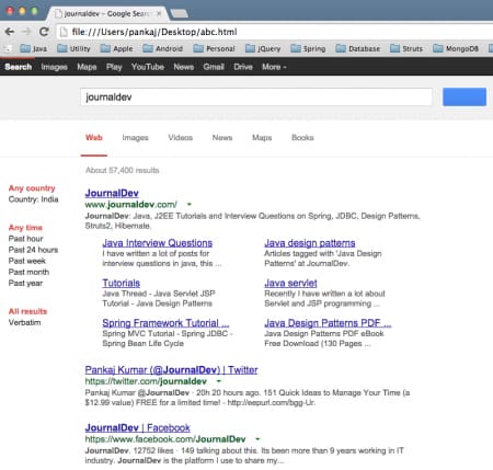 Google Search API Java, java google search, google search java program