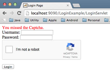 Google Recaptcha Java Not Solved
