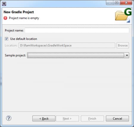 eclipse gradle new project
