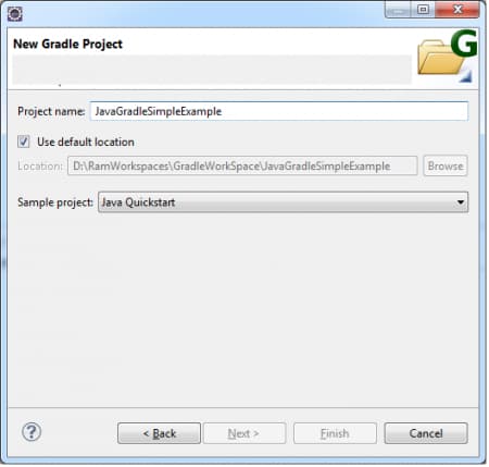 gradle eclipse project wizard