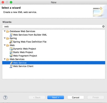 Eclipse soap webservices, soap web service eclipse example