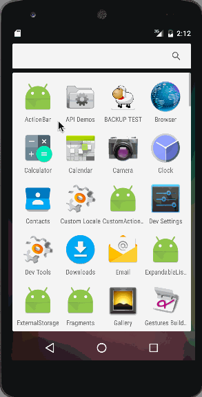 android actionbar example