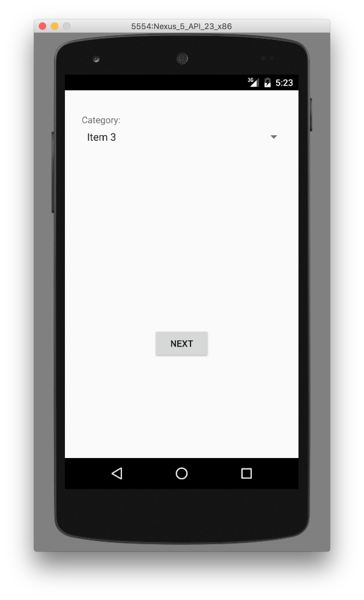 android spinner example