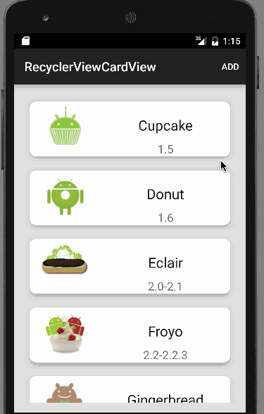 android recyclerview, android cardview, android cardview example, android recyclerview example