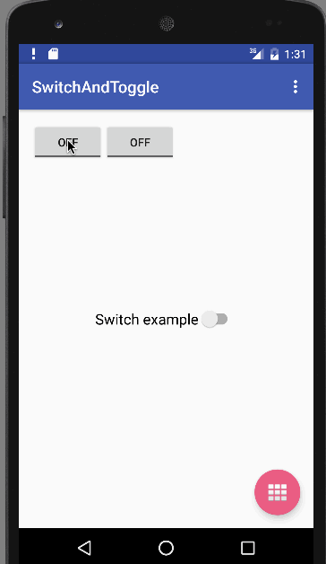 android toggle button example, switch in android