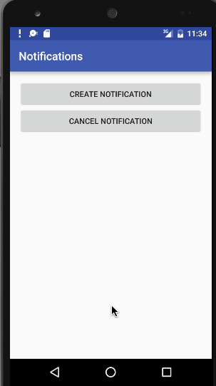 android notification example, android pendingintent example
