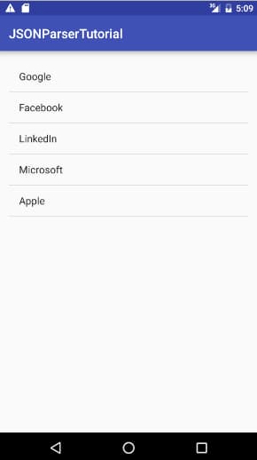 Android JSONObject, JSON Parsing in android app