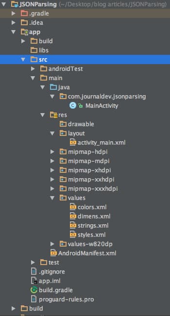 json parsing in android, android JSONObject