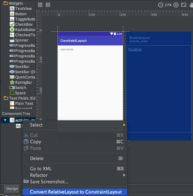 android constraint layout