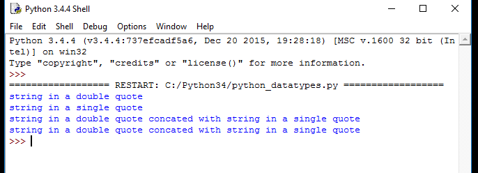 python data type, python string data type example