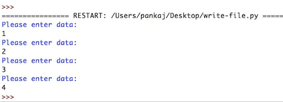 python write file
