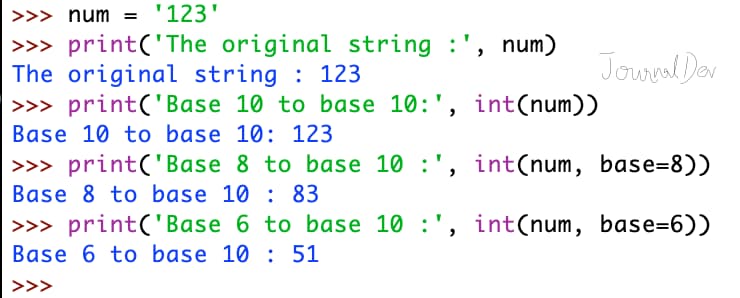 Python Convert String To Int Base