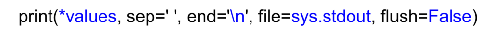 Python Print Format