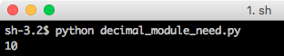 python decimal division