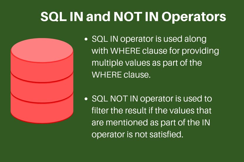 SQL IN - SQL NOT IN | DigitalOcean