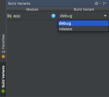 android build types variants