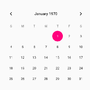 android calendar view xml design editor