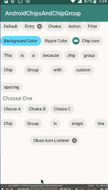 android chips output