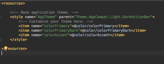 android toolbar default style