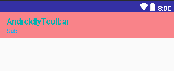 android custom toolbar theme