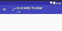android custom toolbar xml design
