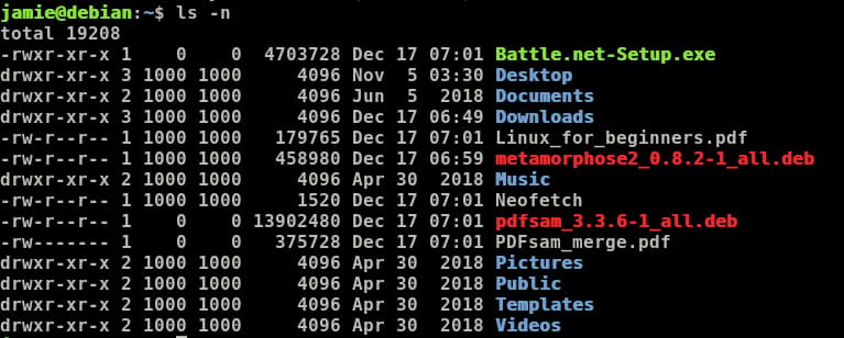common ls commands in Linux