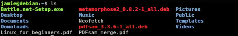 ls command in Linux/UNIX