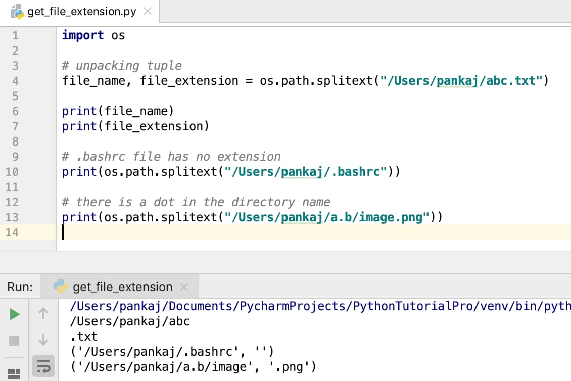 File Extension Python