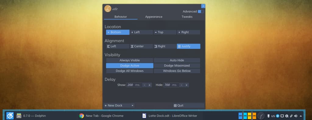 Latte Dock Linux