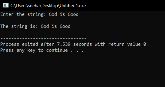 Fgets() Stdin Input
